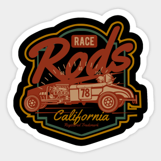 Race Rods California Sticker